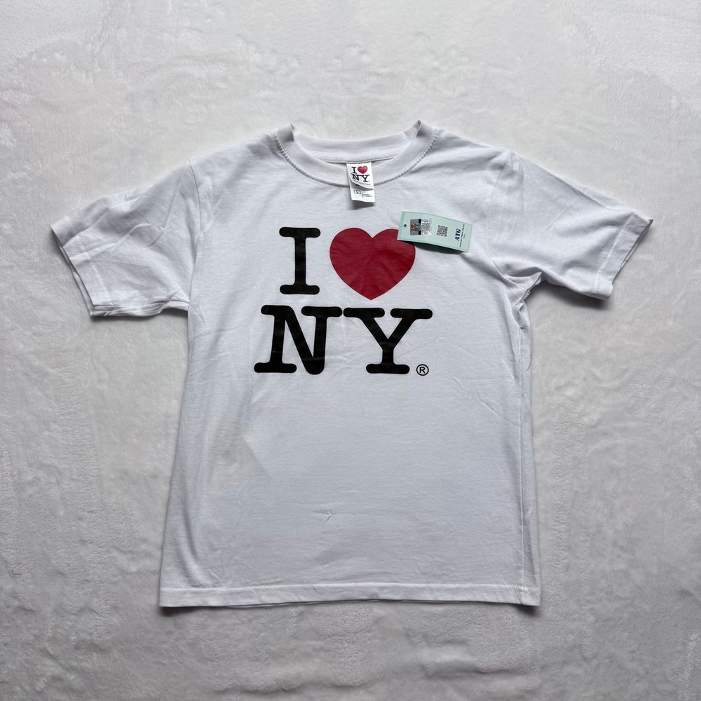 I Love NY T‎ Shirt White Officially Licensed Adult Size L Cotton